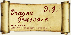 Dragan Grujević vizit kartica